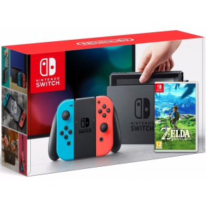 Nintendo Switch Neon Blue-Red + Игра The Legend of Zelda: Breath of the Wild (русская версия) лучшая модель в Львове