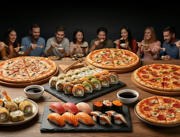 Види суші та ролів - що краще замовити на велику компанію